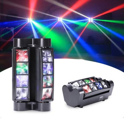 China Night Clubs Shows /Events/Wedding /KTV Rgbw DJ Disco Bar Party Spider Projector Lights Led Moving Head Club Lamp 8 Beam Stage Effect Lights for sale