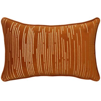 China Hot Selling Viable Decorative Orange Sofa Lumbar Cushion Cover Modern Home Velvet Tile Covers for sale