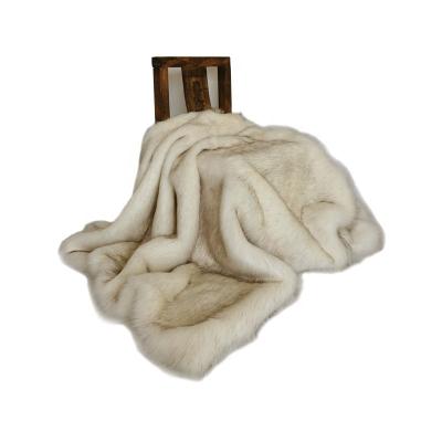 China Factory Folded Seller Accept Customized Logo Cute Slumpper Faux Fur High End Throw Blankets for sale