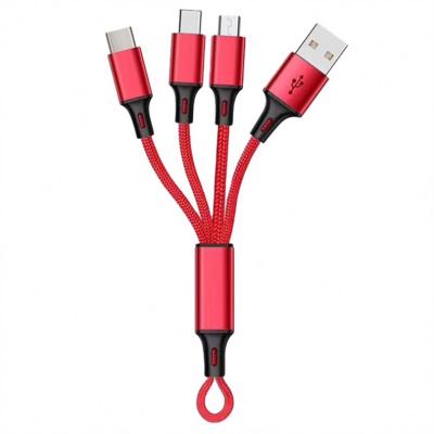 China MP3/MP4 Player Factory Price OEM Custom Logo Mobile Phone 3 In 1 Type C Micro Usb Lighting 540 Magnetic Cables Magnet Fast Charging Data Cable for sale