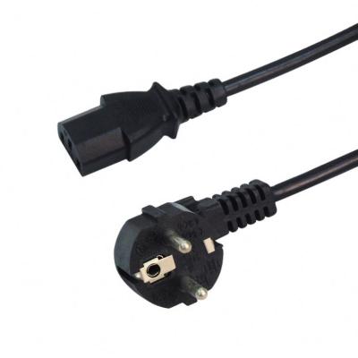 China Build Black PVC UK With Fuse Iec60320 C5 Extension 3 Fork AC Power Cord Cable For Laptop Notebook Printer for sale