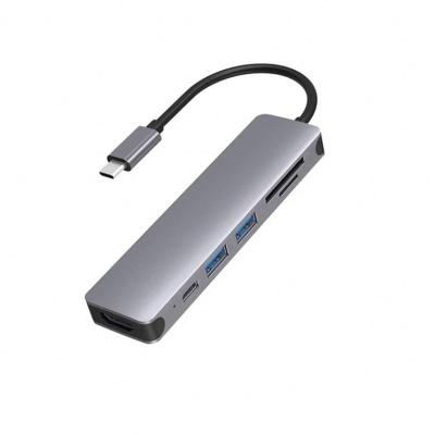 China Type-C Enabled Type C Adapter 100w Hub 100w PD Power Supply Multifunctional USB C Hub 5 Hub Charging Type C Adapter for sale