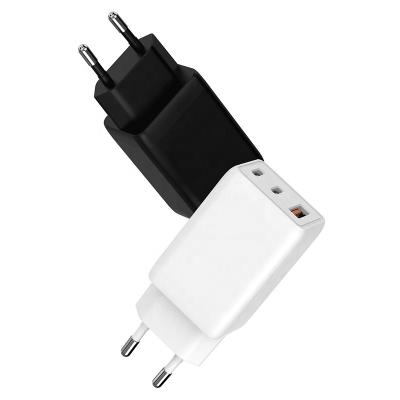 China Black And White Tc-059 Mobile Phone Laptop Charging 30w 45w 65w Gan Wall Charger Uk Au Plug Wall Charger for sale