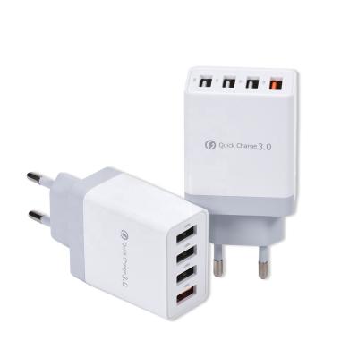 China Mobile Phone 4 Usb Ports Micro Usb Wall Charger Usb Travel Charger Eu Wall Plug Charger For Smart Phone For Iphone 12 Mini Max for sale