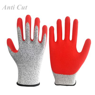 China Wholesale China Heavy Duty Cutting Oil Water Proof Mechanic Construction Work Safety Gloves Abrasion Resistant Cut 4 Nitrile Coated Gloves for sale