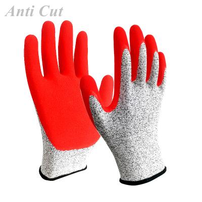 China Abrasion Resistant ANSI Cut Resistant Level 5 Work Gloves Hand Protection A5 Mechanic Oil Proof Winter Impact Nitrile Thin Cut Safety Gloves Anti Cut for sale