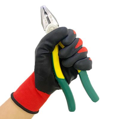 China Abrasion Resistance Nitrile Garden Work Protective Coated Gloves Water Safety Products Guantes Nitrile Guanti Lavoro Hand Grip Work Glove for sale