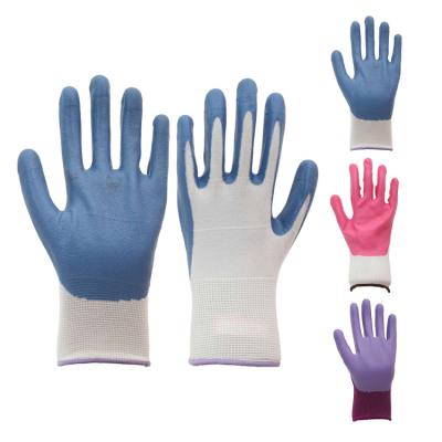 China Custom Made Abrasion Resistance Wholesale Price Latex Coat Industrial Work Safety Glove Gloves With Logo for sale