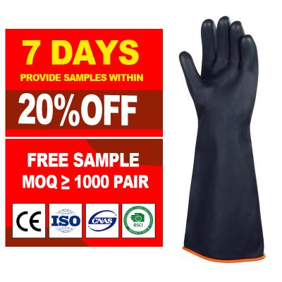 China Industrial Glove Chemical Resistant Supplier Heavy Duty Wash Up Drains Cleaning Safety Work Latex Gloves Men Women Construction Gloves Long for sale