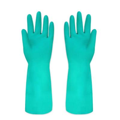 China Chemical Proof Winter Eco-Friendly Oil Proof Neoprene Household Cleaning Dish Washing Work Gloves Kitchen Labor Safety Warm Latex Glove for sale