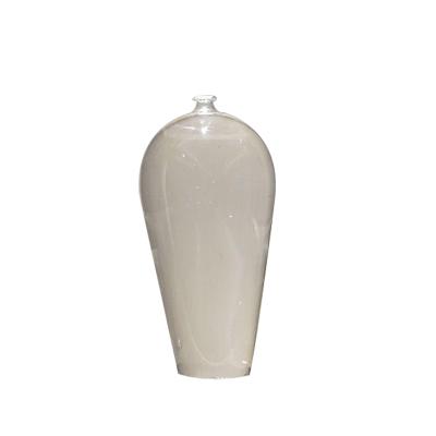 China Art Decor China Manufacturer Personalized Home Decoration Flower Vase Clear Round Glass Modern Design for sale