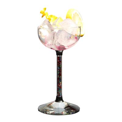 China Amazon Best Selling Wine Glass Unique Crystal Martini Glass Cocktail Mixing Glass Cup For Bar Hotel Restaurant for sale