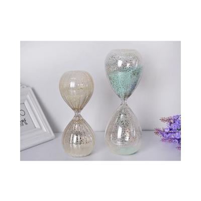 China Modern Professional Supply Shatterproof Clear Sand Glass Clock For Gift Souvenir for sale