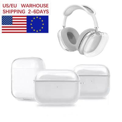 China Sustainable US/EU warehouse Suitable for airpods pro2 pro airpods3 airpods2 3 max earphone charging case silicone gen2 gen3 case accessories for sale