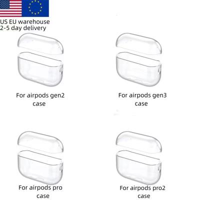 China Anti-wrinkle US EU warehouse suitable for airpods Pro2 Pro earphone silicone protective case suitable for airpods 3 2 protective case for sale