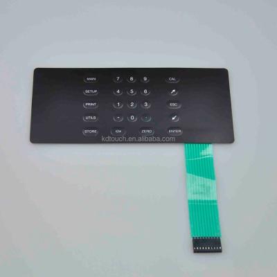 China Home Appliance Tactile Rim Embossed Membrane Switches With Circuit Keypad for sale