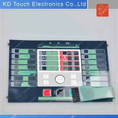 China Multicolor Led Computer Keyboard Membrane Switch Keypad With Connector And Insert for sale