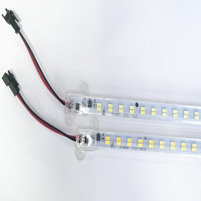 China Indoor Double Row LED Bar Lights144 220V 5730 Warm Light Lamp beads/m 100cm Dedicated Aluminum Substrate for sale