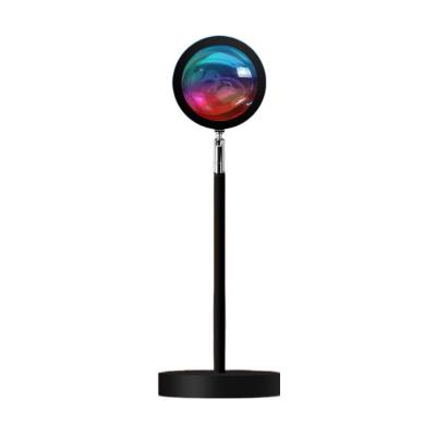 China Photography Living Room Bedroom Table Night Light Rainbow Floor Light Zero Halo Led Sunset Lamp Modern Led Projection Lamp for sale