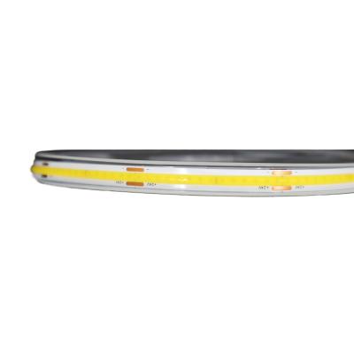 China 10m Residential Low Voltage 24v 8mm No Dot Flexible Cob Led Strip Light for sale