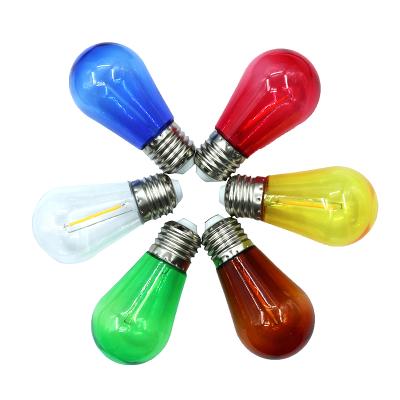 China Residential Outdoor Garden Patio Balcony Christmas S14 Led Decorative Bulb Filament Lamp Light for sale