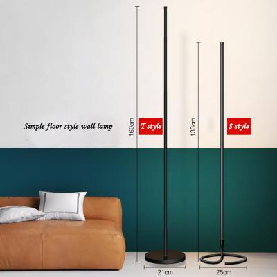 China Simple office bedroom floor lamp produced in China North Europe living room study art floor lamp simple wall lamp for sale