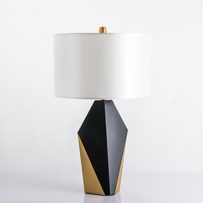 China Modern American style contracted copper Nordic creative head mail personality lamp modern desk lamp set bedroom for sale