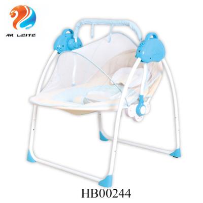 China Easy Folding Baby Swing Crib Bouncer Electric Automatic Rocking Chair with Vibration and Music for sale