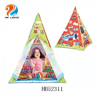 China Factory Price Sale Baby Tent Baby Gym Play Tent Baby Play Tent Easy Foldable Warm Activity Mat Funny Catstle Kids Playhouse Teepee With Toys for sale