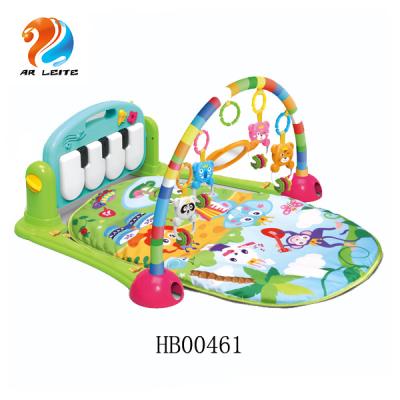 China Toy Hot Sale Electronic Baby Play Gym Mat with Keyboard Piano Fitness Frame for Baby Piano Play Mat Musical Mat for sale