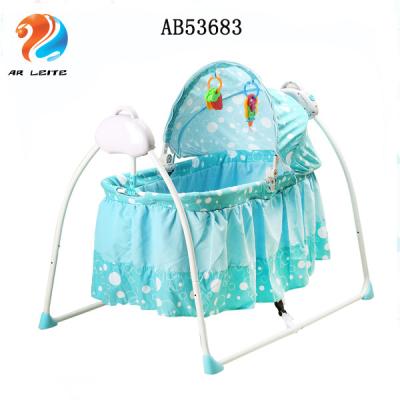 China New Easy Folding Baby Cradle Swing Crib Baby Cradle Electric Automatic Baby Nest /Durable With Remote Control for sale