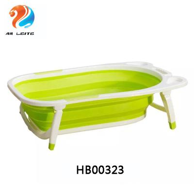 China Sustainable New Style High Quality Plastic Folding Baby Tub Bath Seat With Rubber Duckies for sale