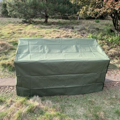 China Water Resistant Green 600d Polyester Fabric Middle Bench Chair Cover Three Seater Outdoor UV Resistant Anti Dustproof for sale