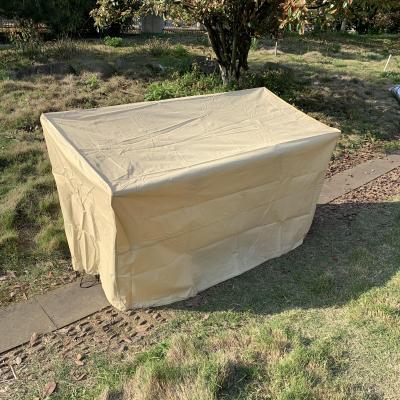 China Water Proof Patio Furniture Guard Mate Polyester Dust Resistant Seat Cover Beige Dust Resistant Genuine Waterproof Outdoor Cover for sale