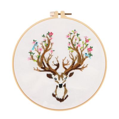 China Europe wholesale Mini Embroidery Hoop Frame Home decoration cross sitch kit handmade loom sewing DIY embroidery kit for sale