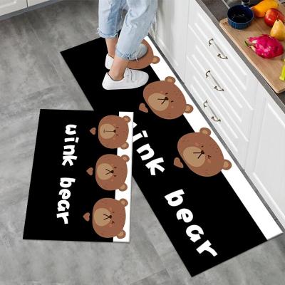 China Diatom Kitchen Floor Mat Non Slip Door Rug Living Room Non-Slip Custom Washable Rug for sale