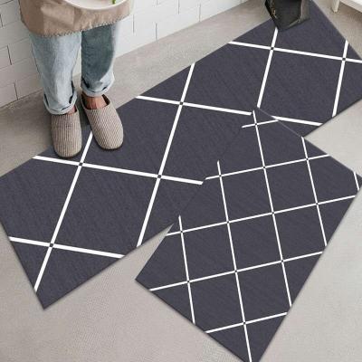 China Non-slip Custom Kitchen Water Absorption Mat Anti Slip Material Long Household Carpets And Covers Mats Durable Carpet for sale