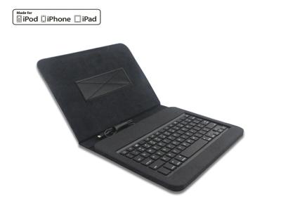 China OEM 8 Pin Cable 9.7 Inch iPad Keyboard Leather Case For Apple iPad Air for sale