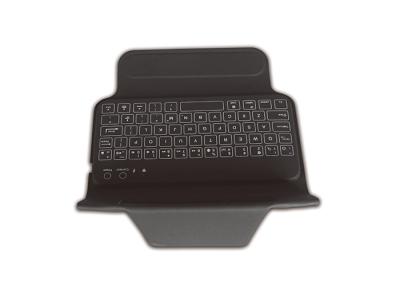 China 200mAh Black Leather Bluetooth Keyboard For IPhone 6 Plus Stand Protecting for sale