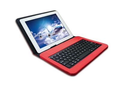 China Customized Red IPad Keyboard With PU Cover Case MFI Certificated for sale