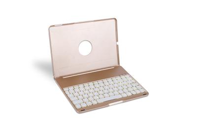 China Notebook Golden Ipad Air Bluetooth Keyboard Wireless Aluminum Case for sale