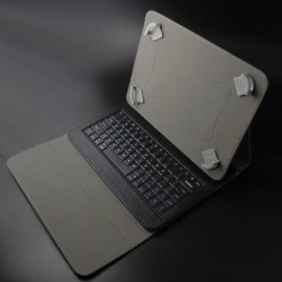 China Black 9 Inch Tablet Case With Bluetooth Keyboard PU Leather ABS Keys for sale