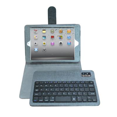 China Cubierta atada con alambre de moda del teclado de la tableta de 7 pulgadas con cuero de la PU + llaves del ABS en venta