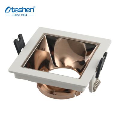 China Showroom Best Price Aluminum Square Recessed MR16 GU10 Projector Frame for sale