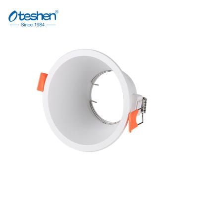 China EUROPEAN factory recessed round white PC body GU10 MR16 low price PC /Black downlight bulb indoor spot down light fixture for sale