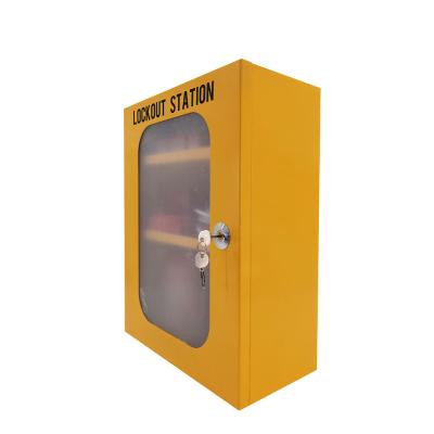 China Used in New Design Labor Safety Chemical Lock Management Box with Two Movable Isolation Plates Key Stash Box with Lock Lockout Tagout Kit for sale