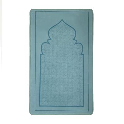 China High Quality Printed Washable Anti-silp Thick Prayer Blanket Indoor Comfortable Turkish Islamic Memory Foam Pray Mat for sale