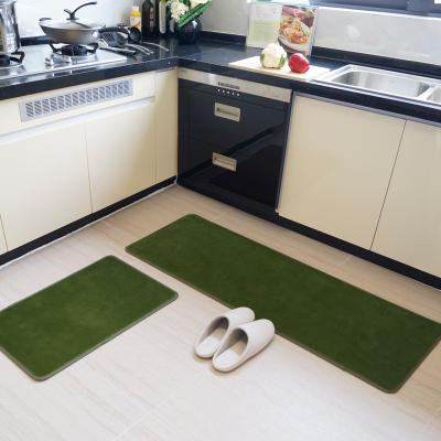 China Washable High Quality Anti Fatigue Non Slip Water Absorbent Thick Cushioned Runner Mat Cover Sets For Kitchen for sale