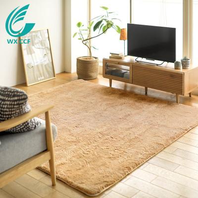 China Washable Custom Microfiber Washable Anti Slip Backing Soft Bedroom Floor Cover for sale