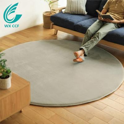 China Washable Solid Color Super Soft Custom Thick Floor Rug And Area Rug for sale